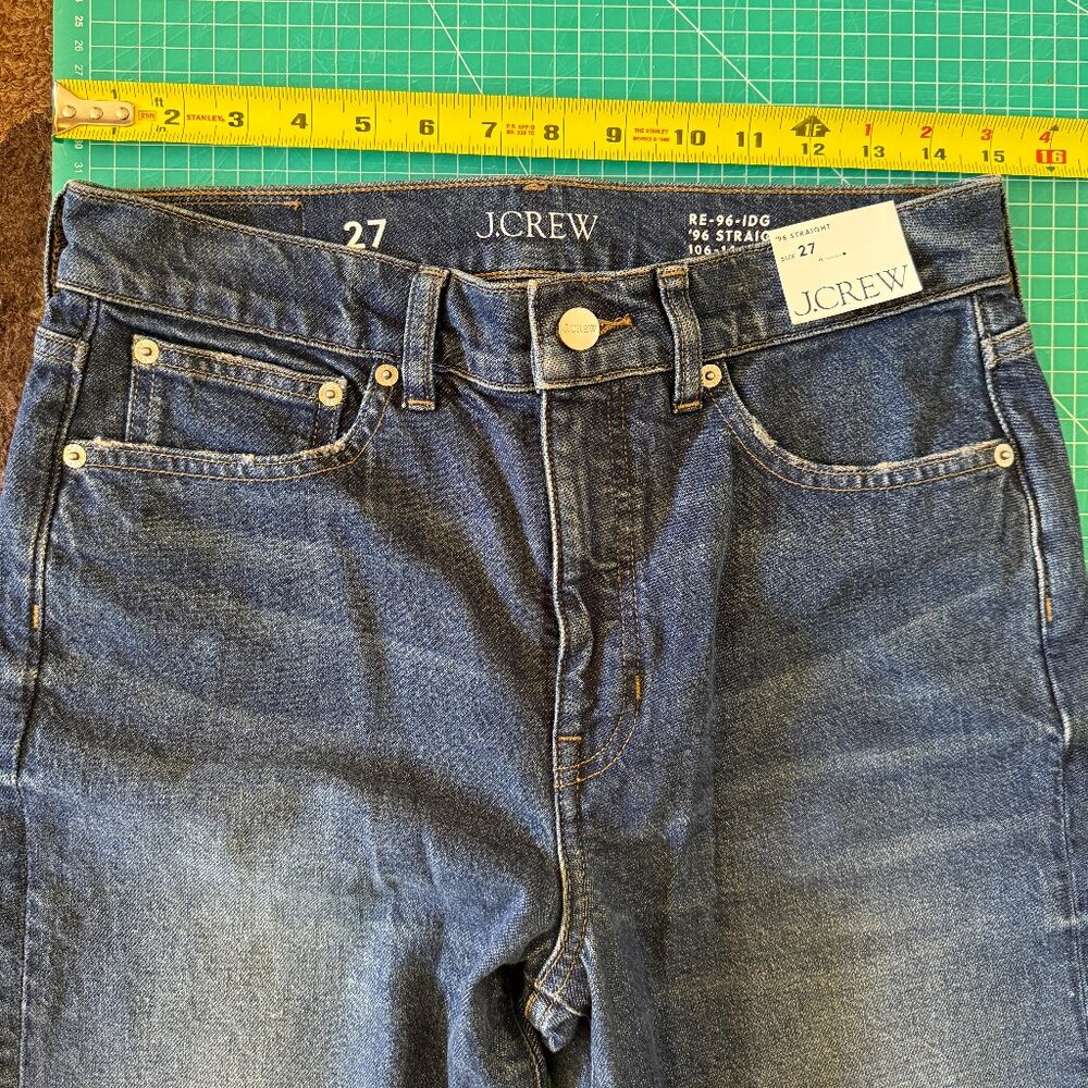 J Crew Slim Straight Jean 27 Western Wash NWT